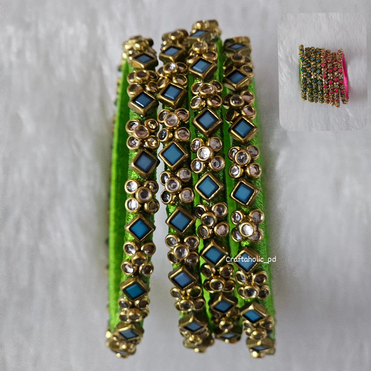 2D Border Silkthread Bangles