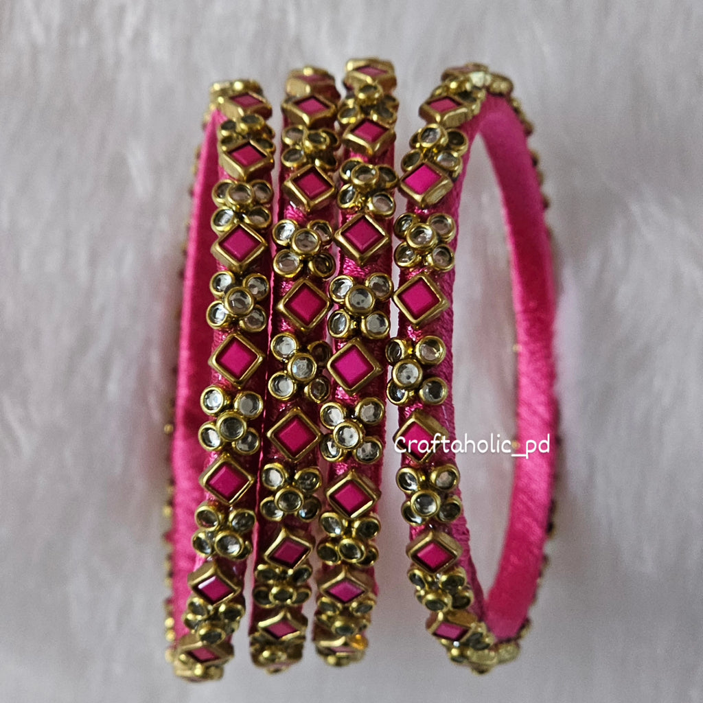 2D Border Silkthread Bangles